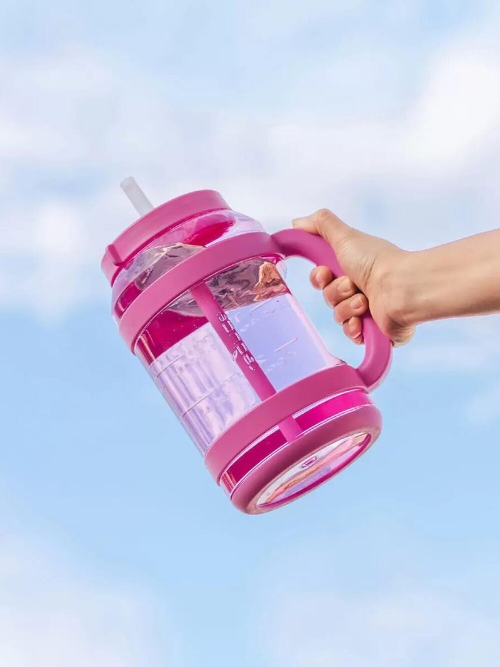 Reduce WaterDay, 80oz Capacity. Spill-Proof Silicone Straws. 2-pack MultiColor
